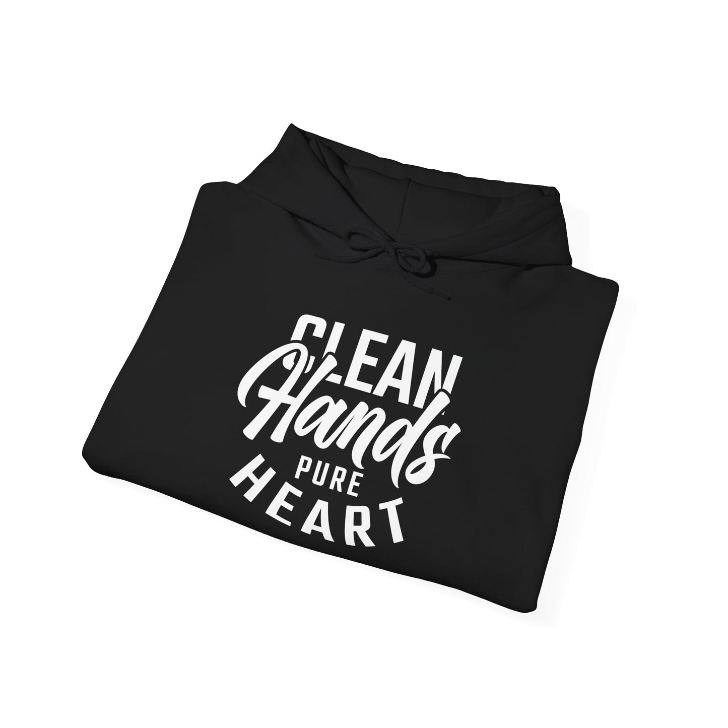 Faith-Inspired Clean Hands, Pure Heart logo Unisex Hoodie