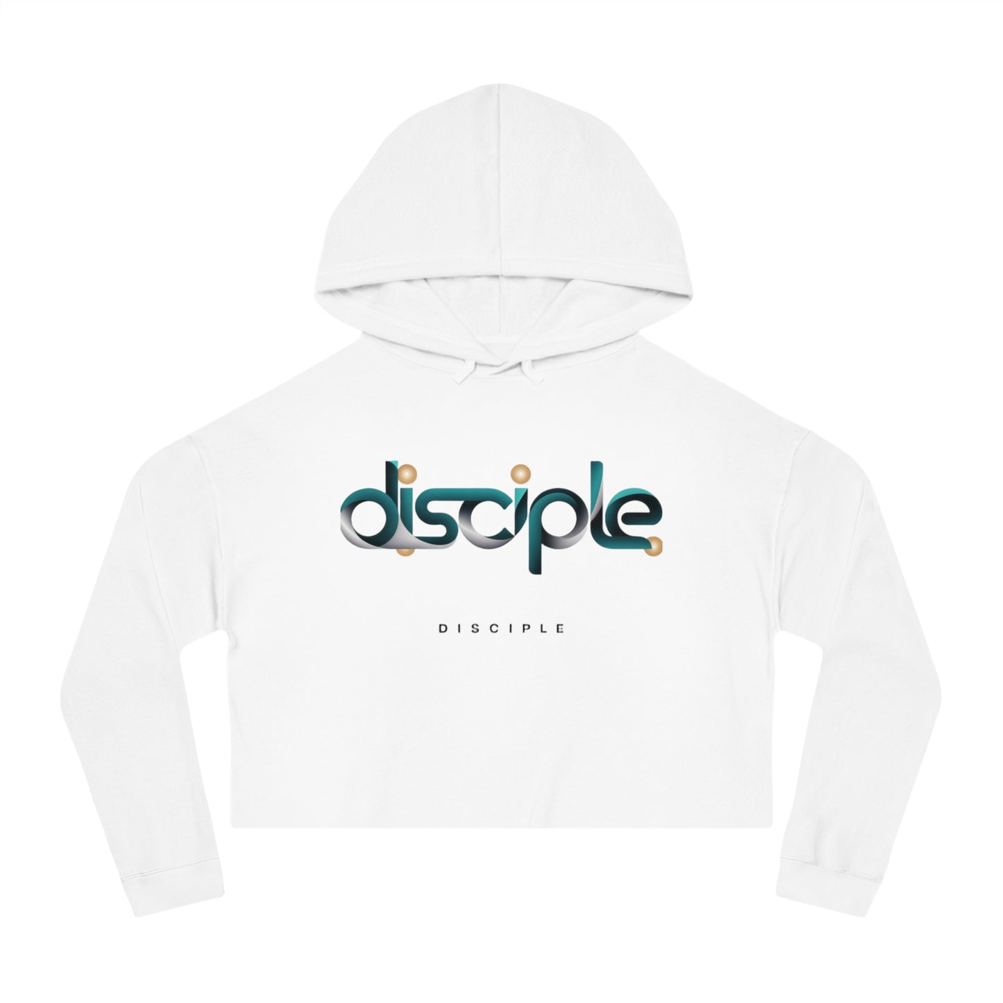 Cropped Hoodie for Women with “Disciple” Print – Faith-Based Christian Apparel by The Hustle Is Holy™