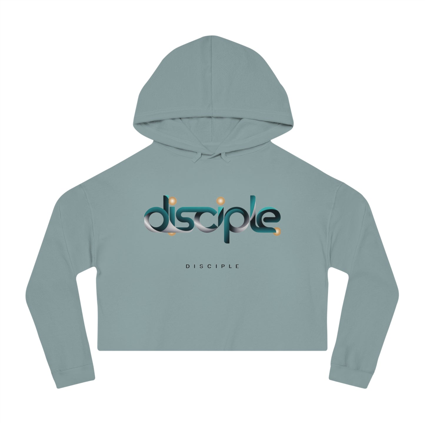 Cropped Hoodie for Women with “Disciple” Print – Faith-Based Christian Apparel by The Hustle Is Holy™