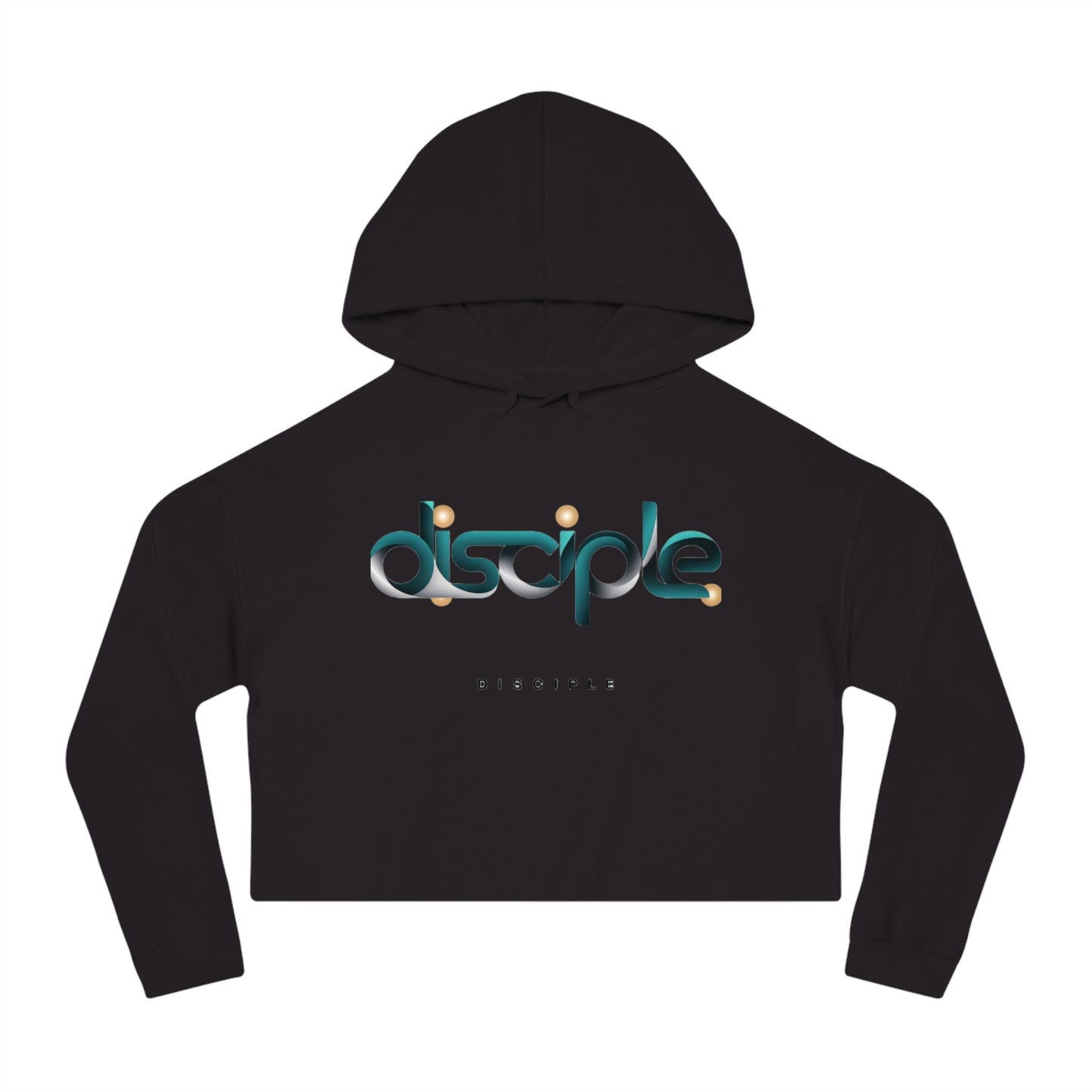 Cropped Hoodie for Women with “Disciple” Print – Faith-Based Christian Apparel by The Hustle Is Holy™