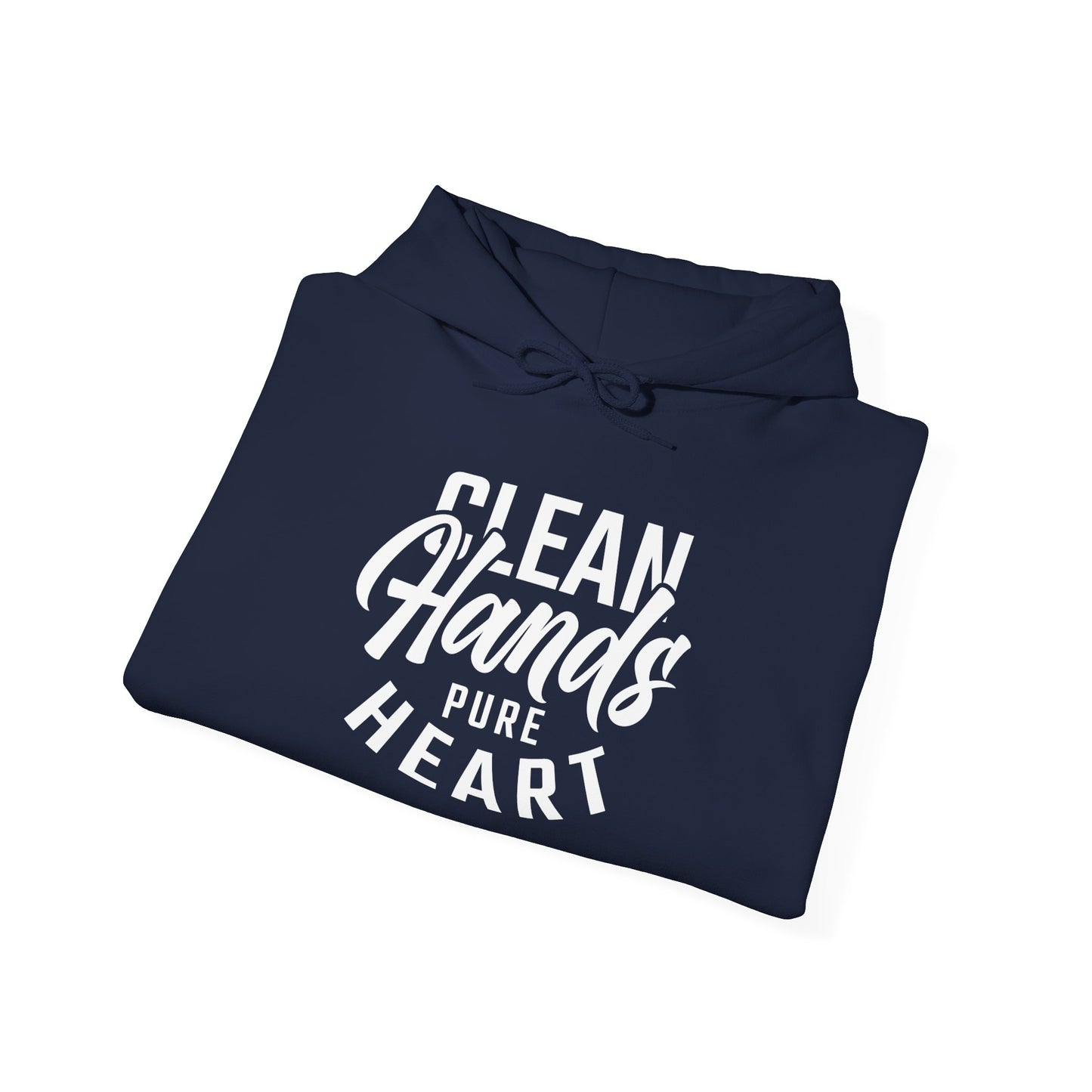 Faith-Inspired Clean Hands, Pure Heart logo Unisex Hoodie