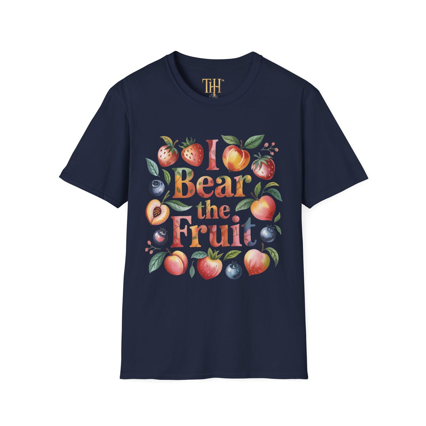 Unisex Softstyle I Bear The Fruit logo T-Shirt