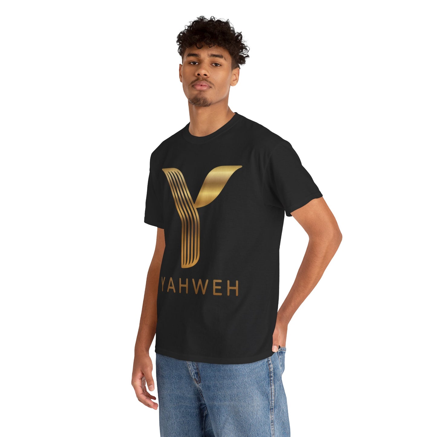Yahweh Gold Letter Tee - Perfect for Casual Wear, Spiritual Celebrations, Gift Ideas, Everyday Style, and [...]