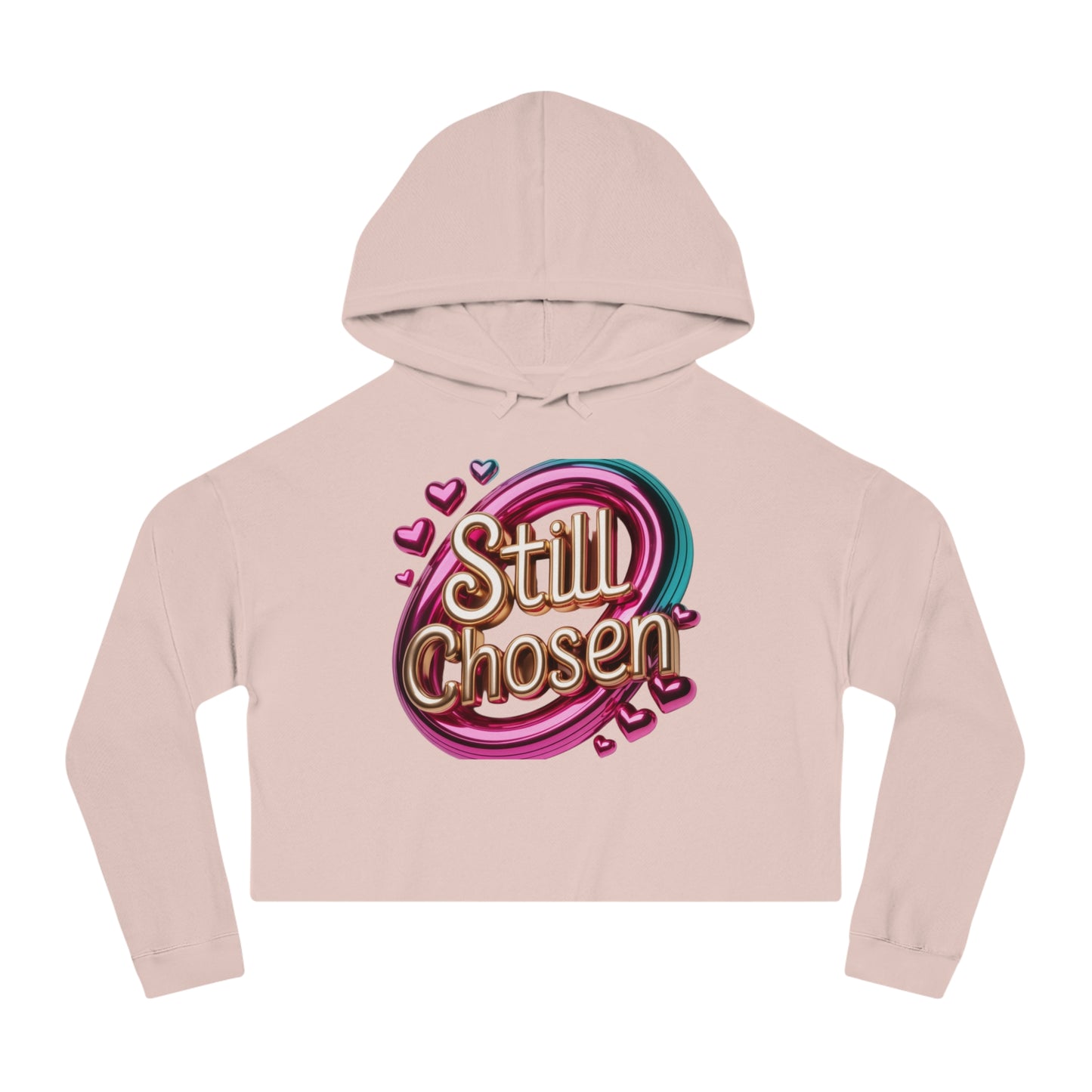 Cropped Still "Chosen Hoodie" logo for Women – Faith-Based Christian Apparel by The Hustle Is Holy™