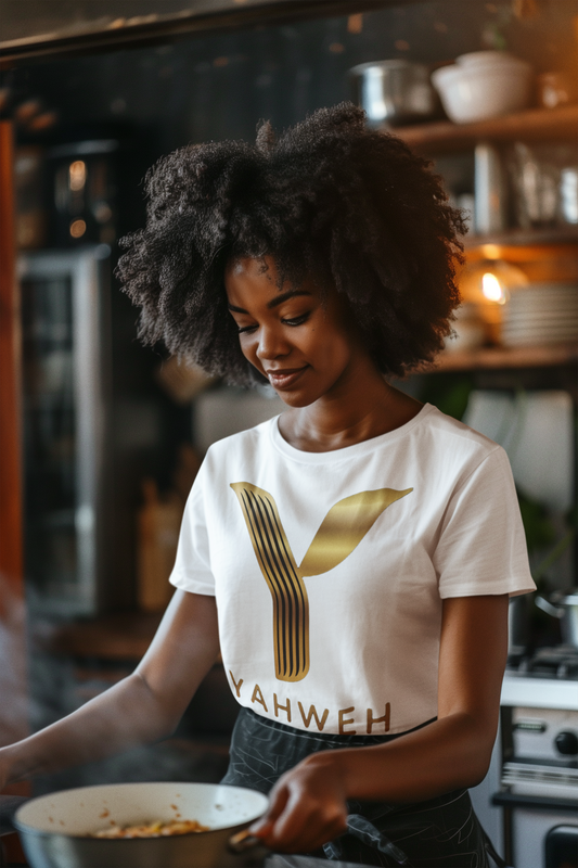 Yahweh Gold Letter Tee - Perfect for Casual Wear, Spiritual Celebrations, Gift Ideas, Everyday Style, and [...]