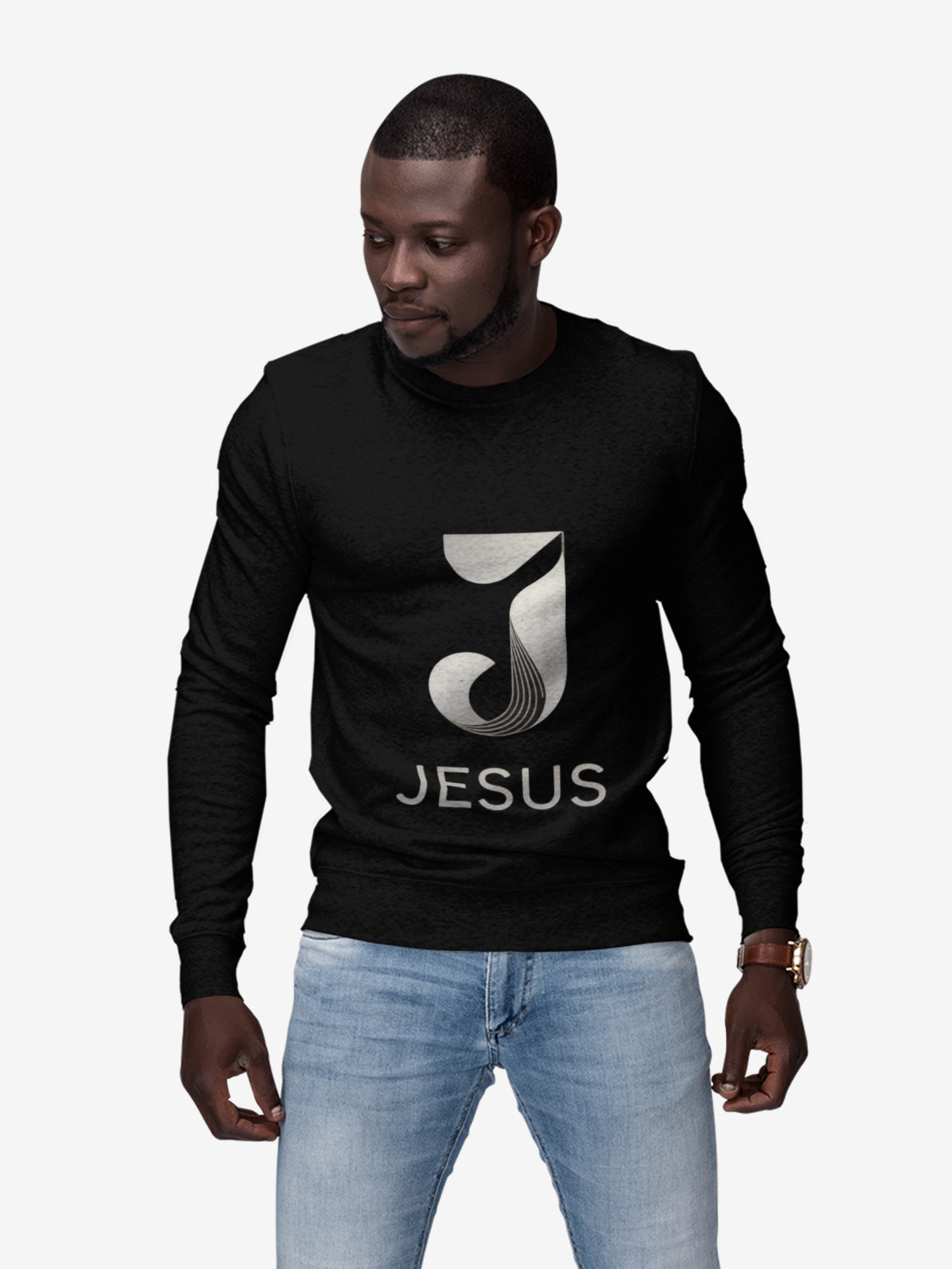 Jesus Long Sleeve Shirt, Faith T-Shirt, Religious Gift, Christian Apparel, Spiritual Wear, Casual Prayer Shirt