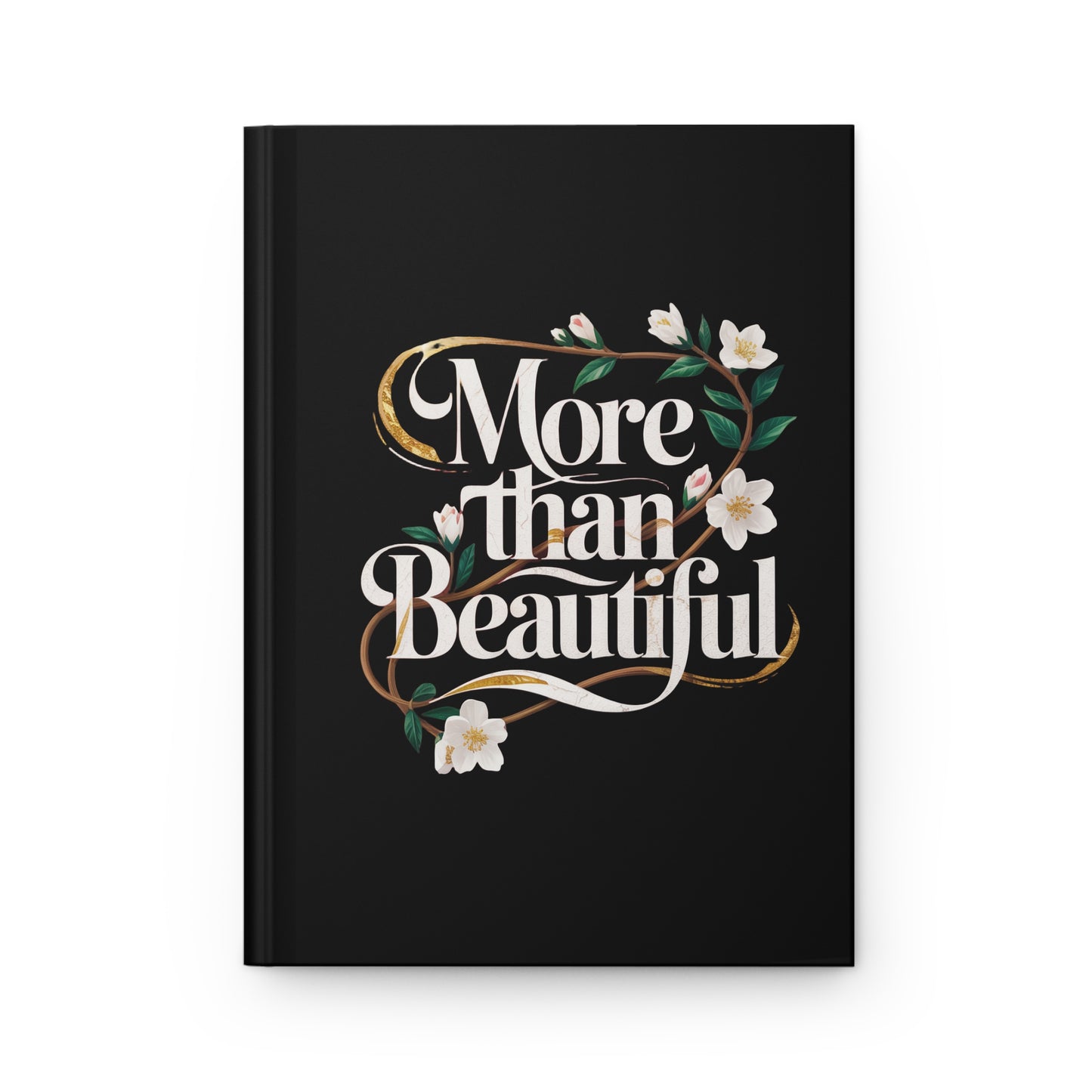More than Beautiful logo Inspirational Hardcover Journal