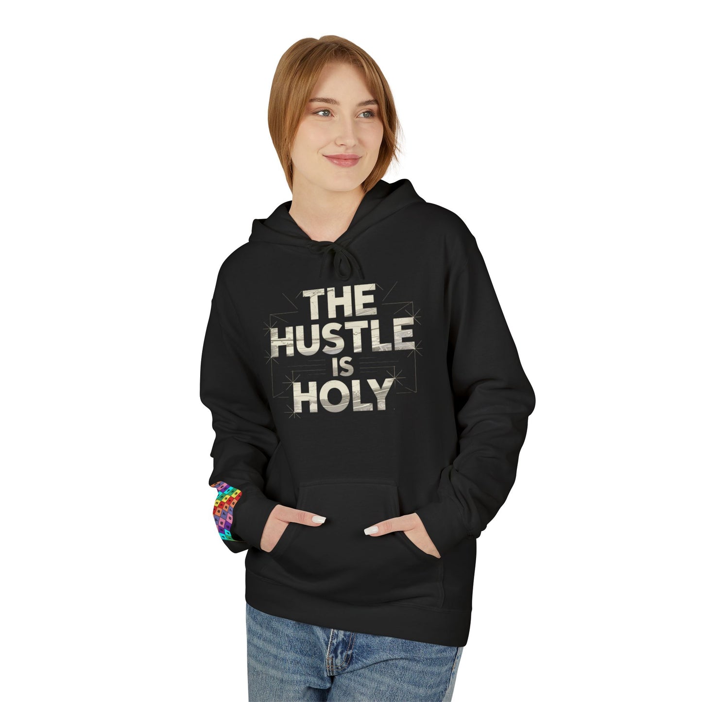 The Hustle is Holy™ Fleece Hoodie | Unisex Comfortable Sweatshirt