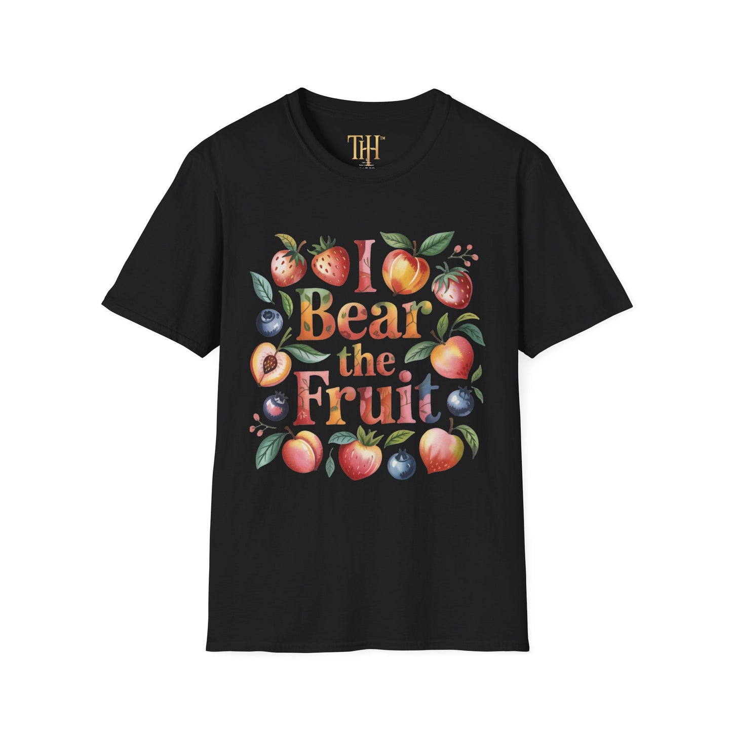 Unisex Softstyle I Bear The Fruit logo T-Shirt