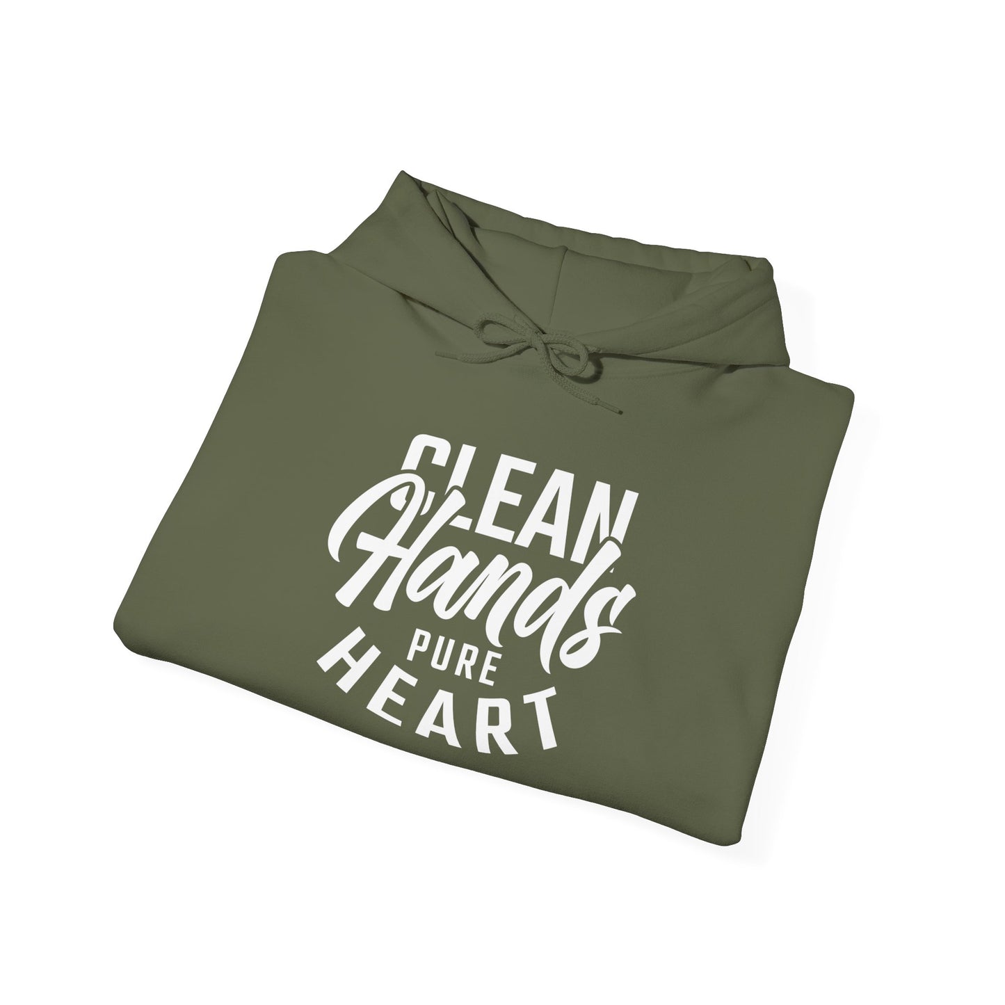 Faith-Inspired Clean Hands, Pure Heart logo Unisex Hoodie
