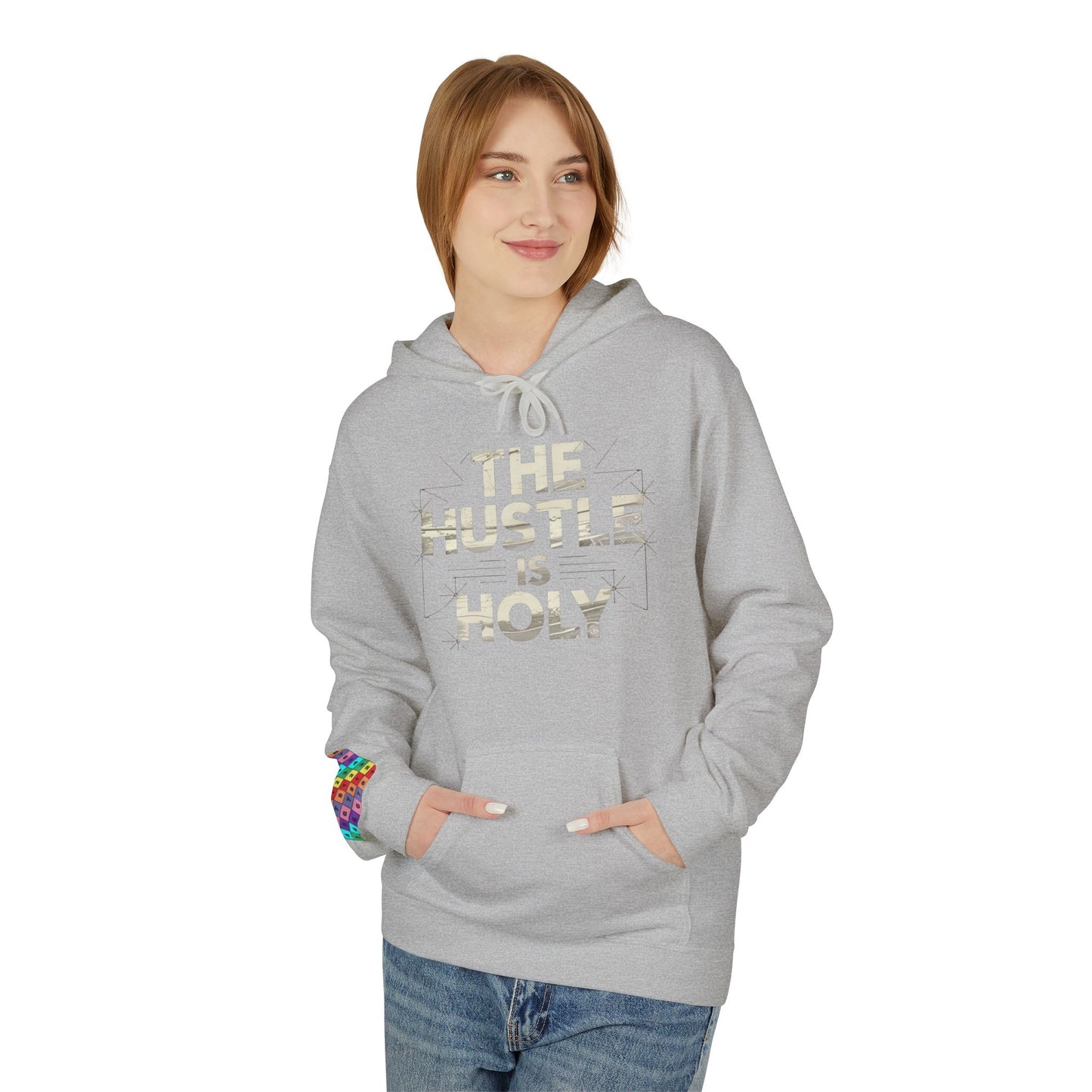 The Hustle is Holy™ Fleece Hoodie | Unisex Comfortable Sweatshirt