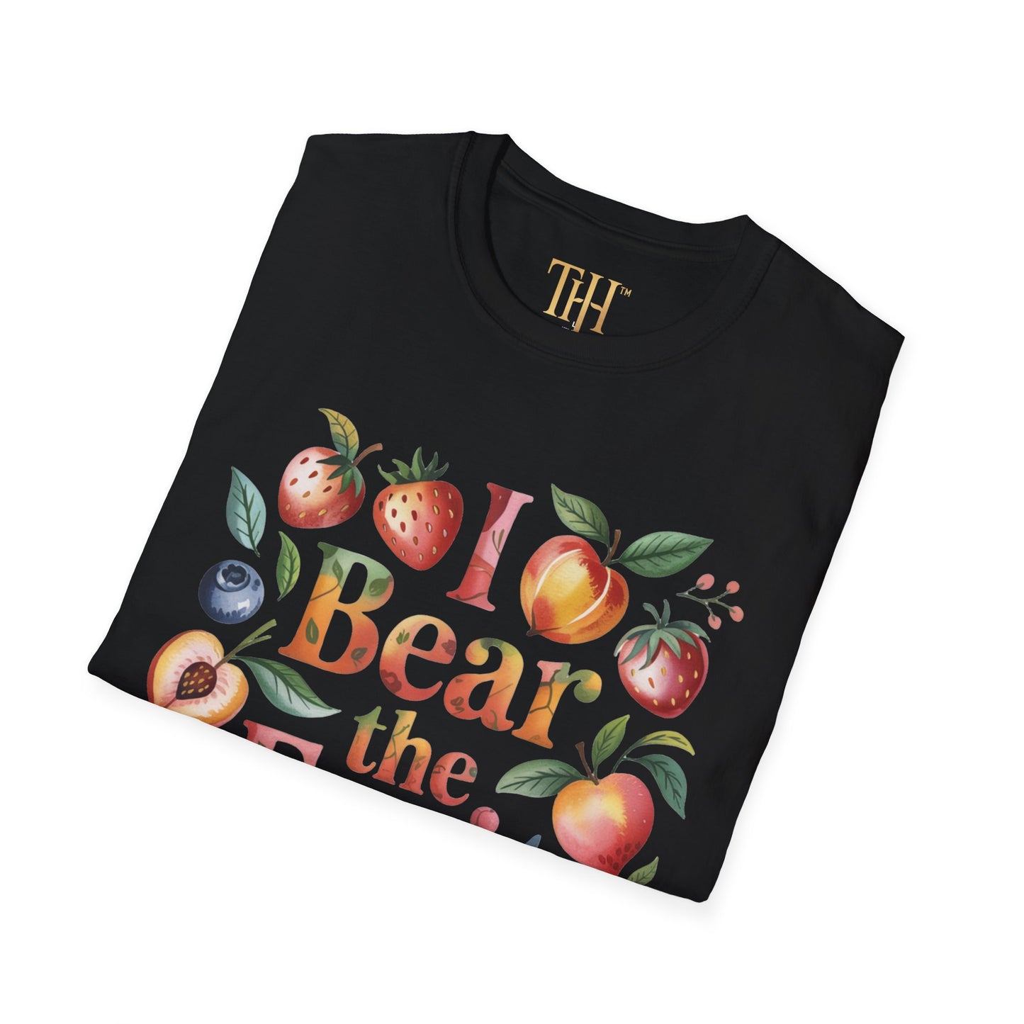 Unisex Softstyle I Bear The Fruit logo T-Shirt