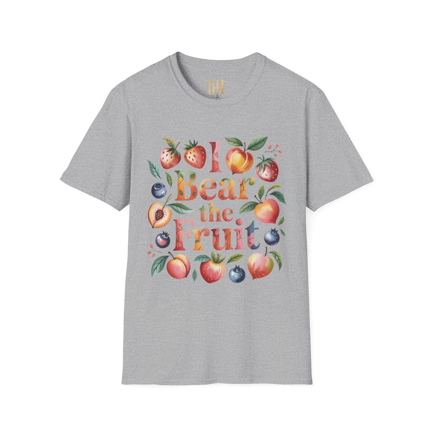 Unisex Softstyle I Bear The Fruit logo T-Shirt