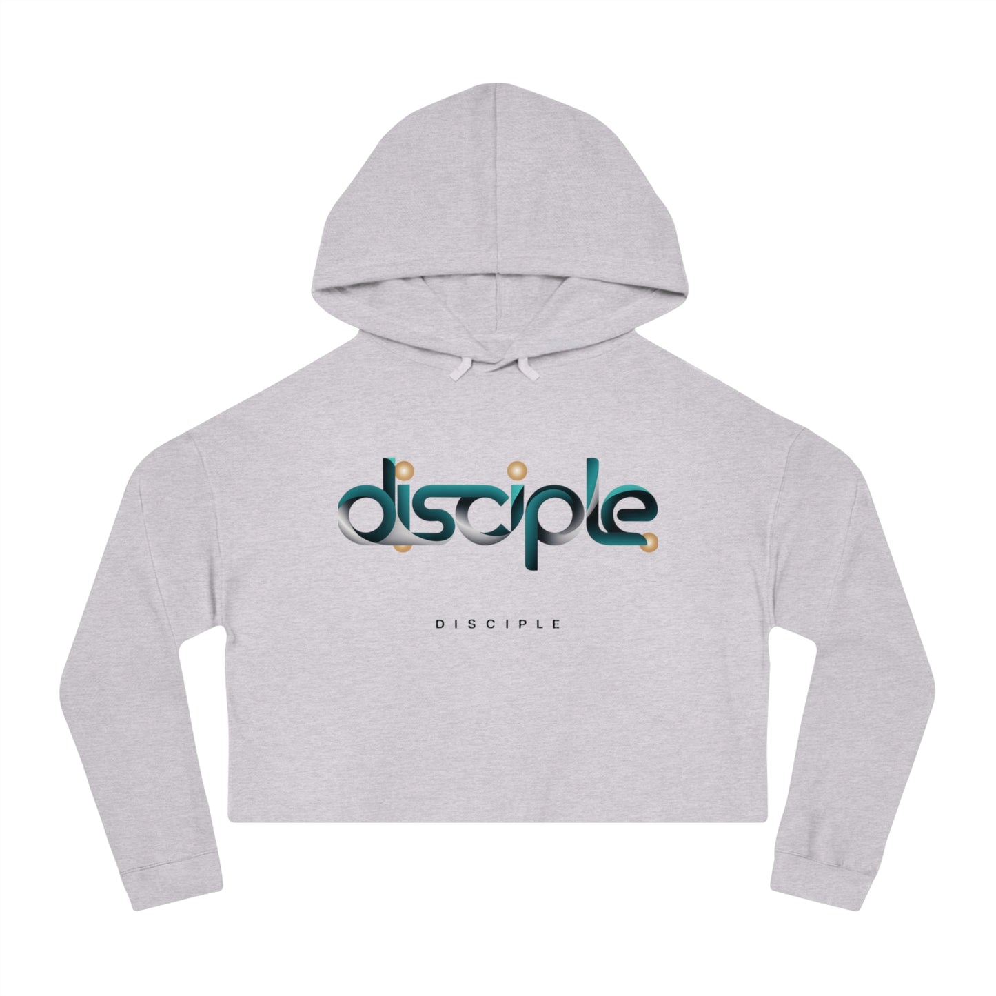 Cropped Hoodie for Women with “Disciple” Print – Faith-Based Christian Apparel by The Hustle Is Holy™